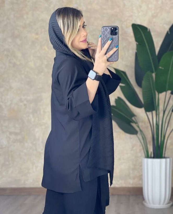 شومیز مانتویی طرح پروانه