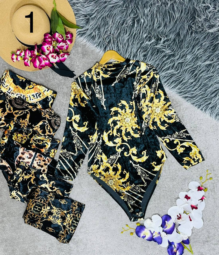 بادی زنانه مخمل جنس مخمل ایینه ای جذاب نرم و لطیف