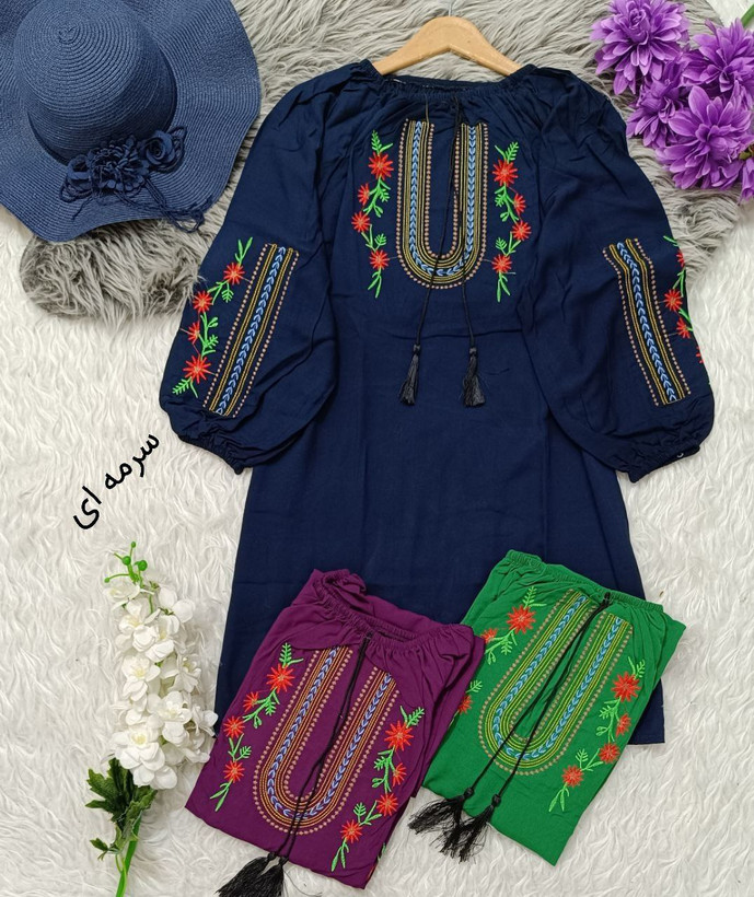 شومیز گلدوزی بسیار شیک تنخور عالی