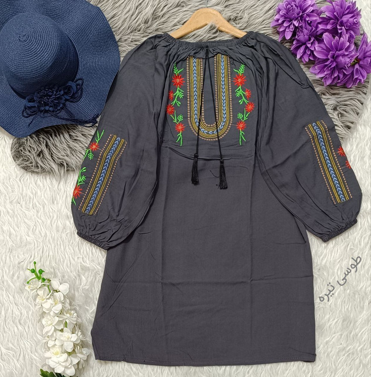 شومیز گلدوزی بسیار شیک تنخور عالی