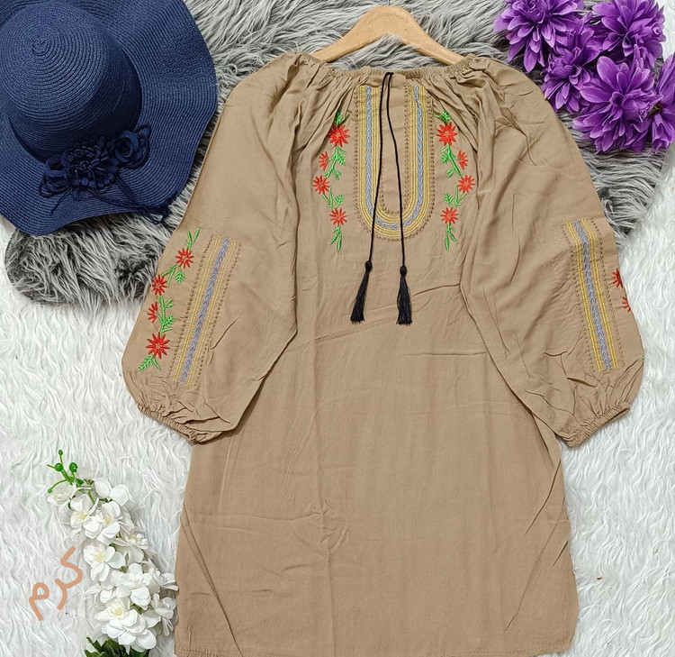 شومیز گلدوزی بسیار شیک تنخور عالی