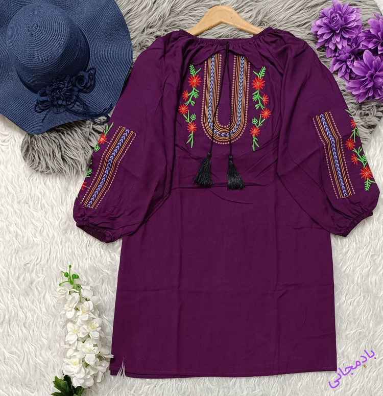 شومیز گلدوزی بسیار شیک تنخور عالی