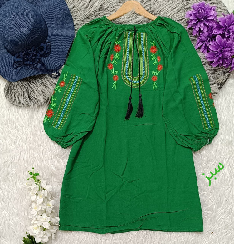 شومیز گلدوزی بسیار شیک تنخور عالی