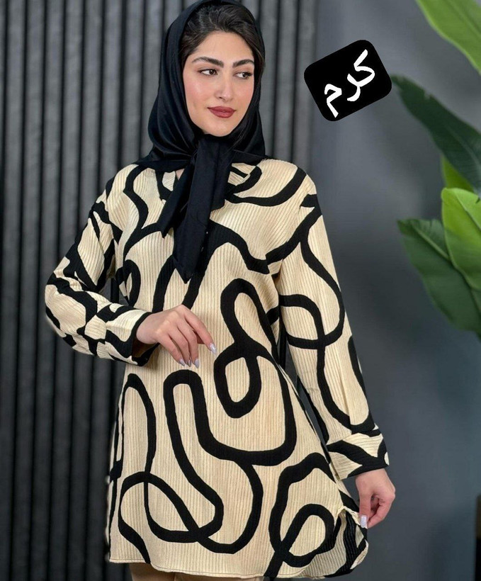 شومیز مدل مرسده جنس کراش چاپی با کیفیت