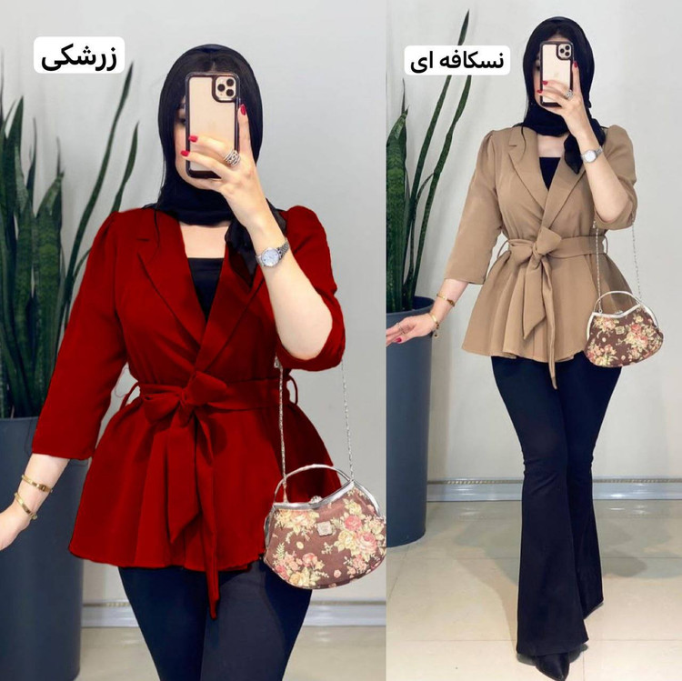 کت مزونی به عنوان مانتو کتی هم استفاده میشود جنس مازراتی وارداتی