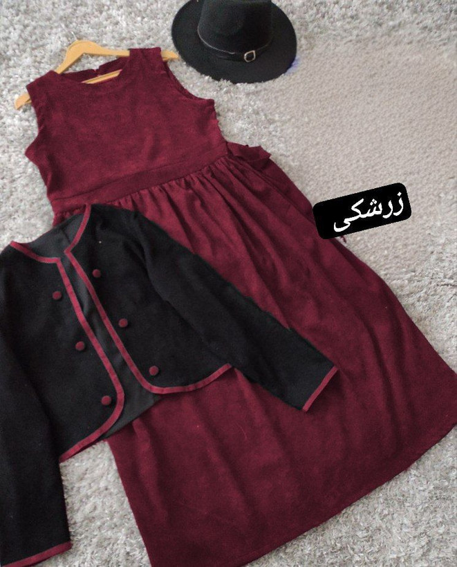 کت سارافون مانیا مخمل کبریتی ریز