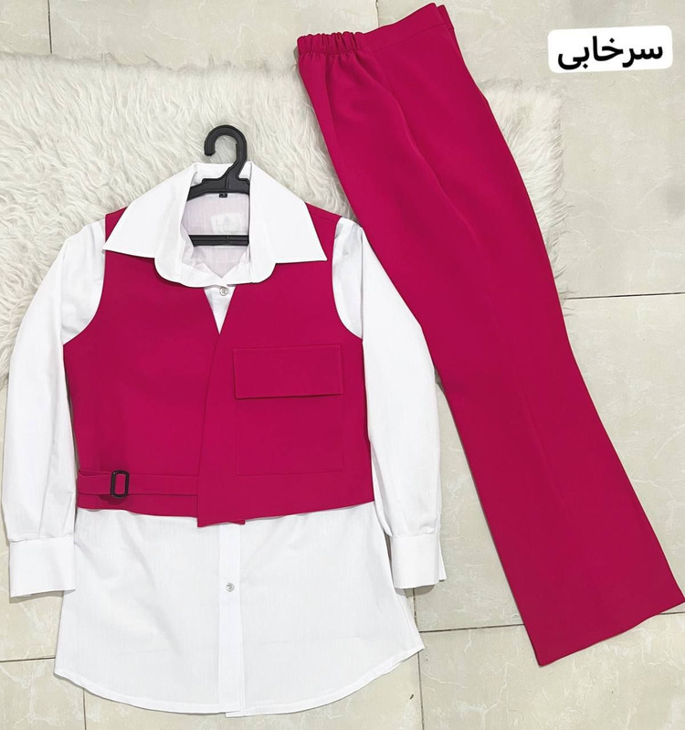 شومیز وست شلوار مازراتی سه تیکه طرح صبا