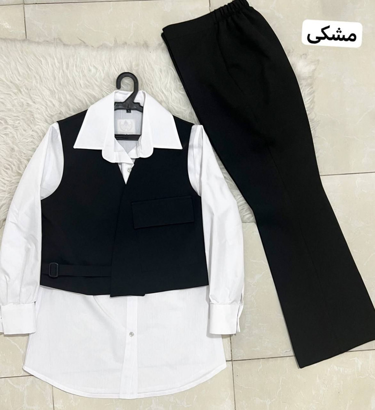شومیز وست شلوار مازراتی سه تیکه طرح صبا