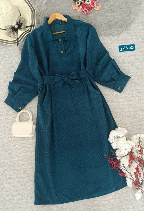 کفتان پاییزه مخمل کبریتی