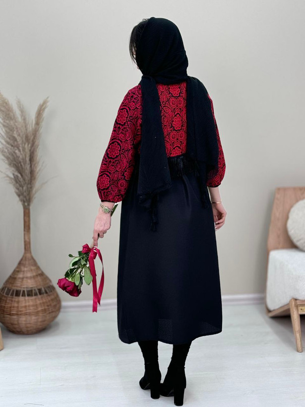 کت سارافون کمربند یلدایی