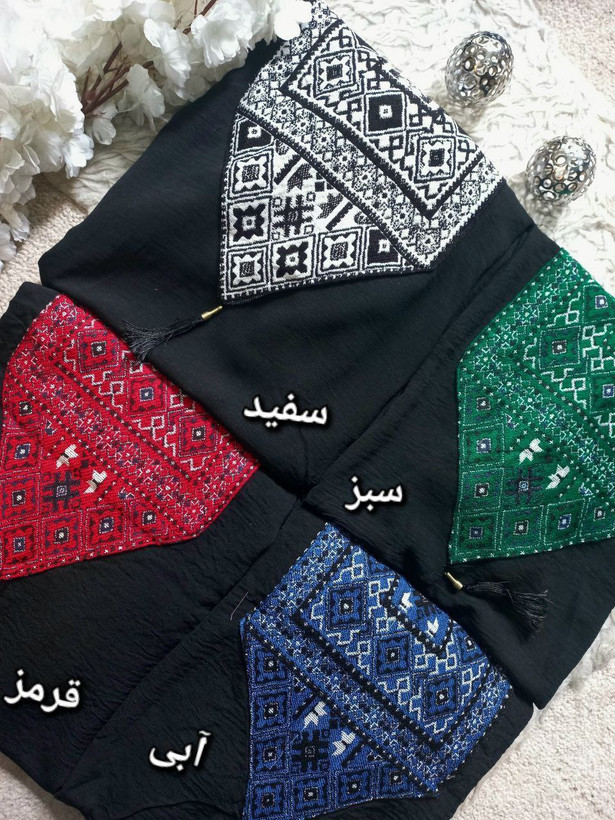 مانتو بلند مدل کتیبه جنس ابروبادی