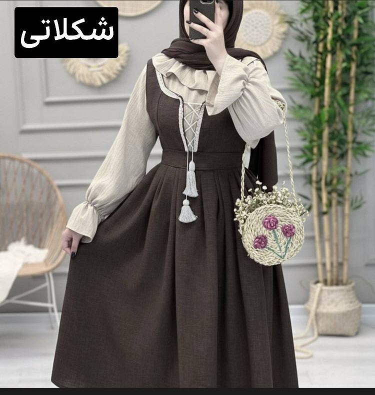شومیز سارافون مدل شهرزاد جنس شانتون