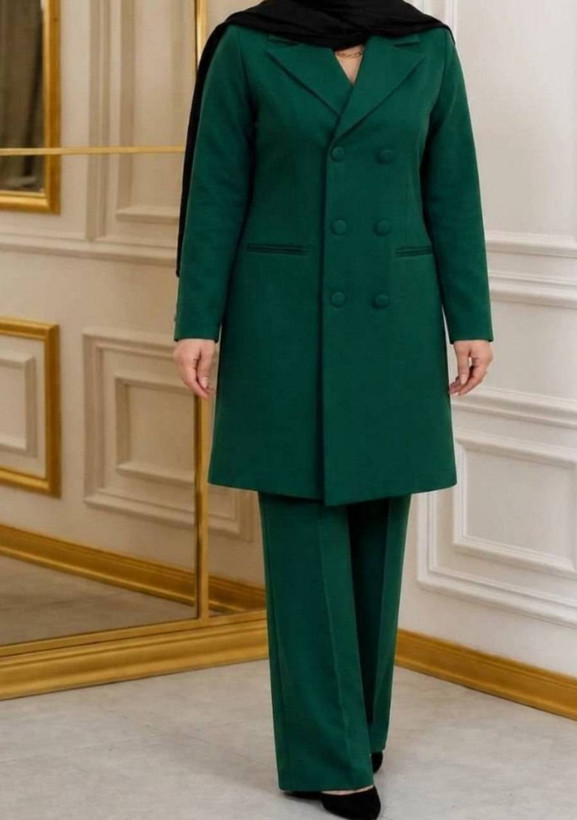 مانتو شلوار زنانه مدل آسمان جنس مازراتی
