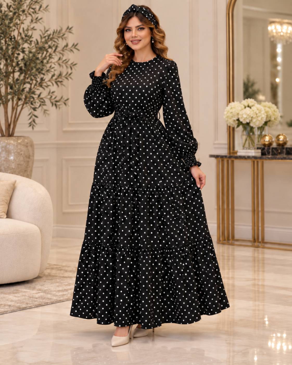 پیراهن زنانه  بلند توپی مدل باران جنس بوگاتی فری سایز ۳۸ تا ۴۶
