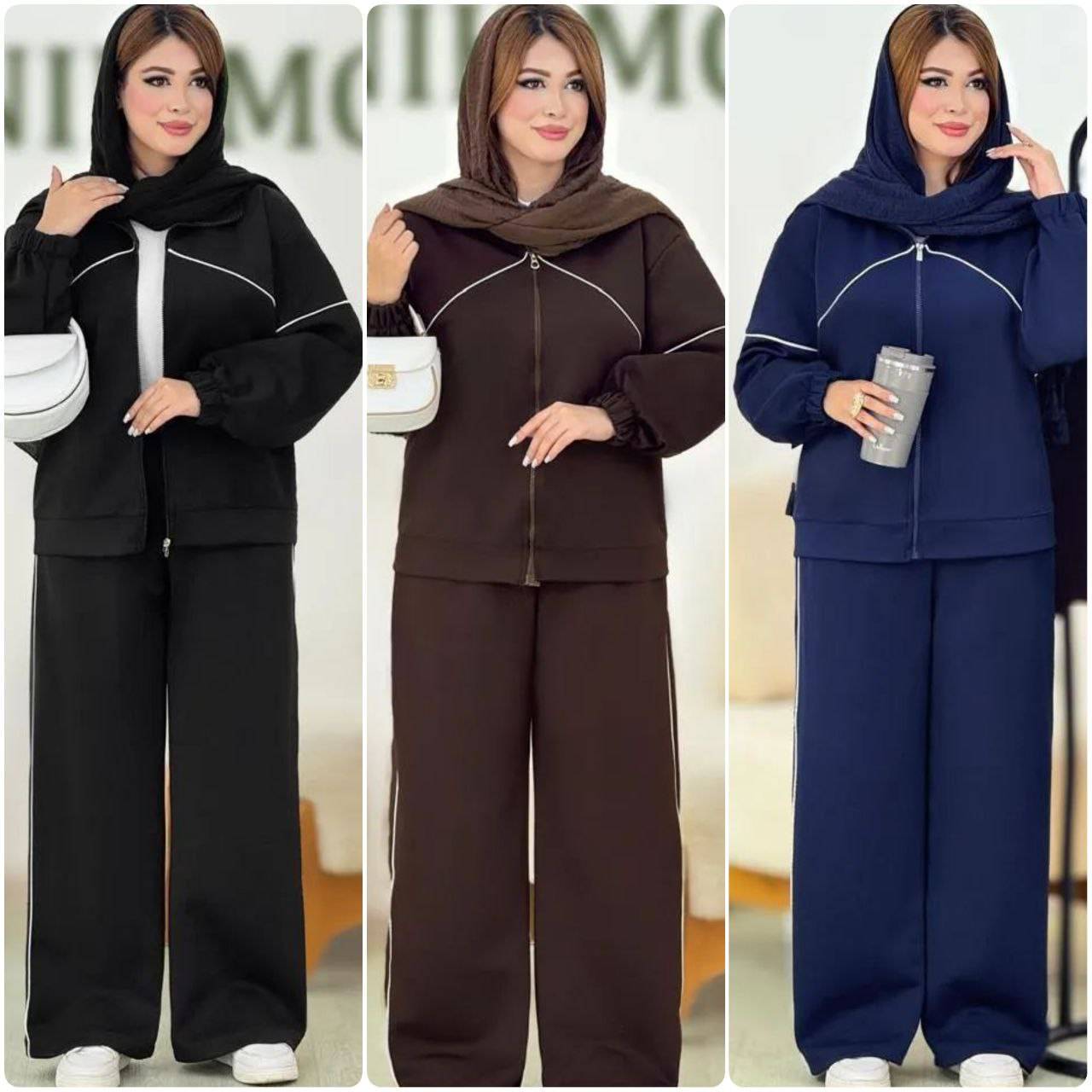 سوییشرت شلوار زنانه و دخترانه  مدل نانسی جنس مازراتی درجه یک گرم بالا