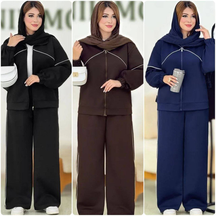 سوییشرت شلوار زنانه و دخترانه مدل نانسی جنس مازراتی درجه یک گرم بالا