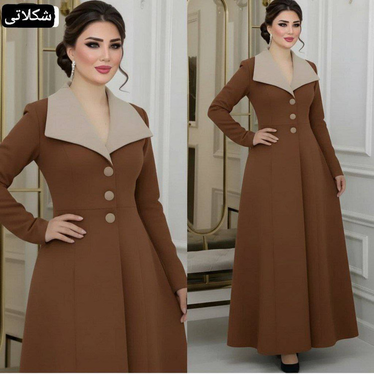 پیراهن بلند زنانه مدل آتنا جنس مازراتی بسیار شیک تنخور عالی