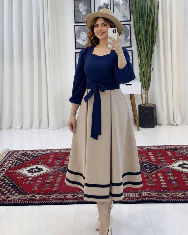 پیراهن مجلسی یلدایی مدل رویا جنس مازراتی نخ توییست درجه یک بسیار شیک تنخور عالی
