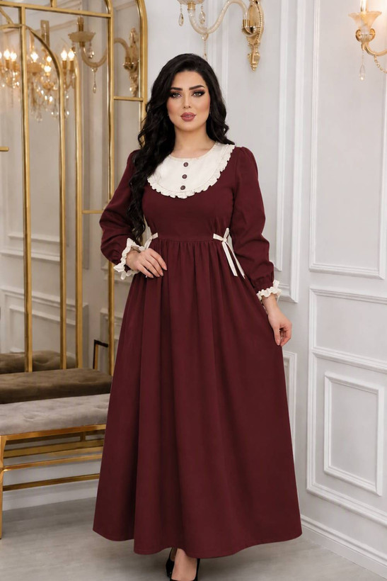 پیراهن عروسکی جنس مازراتی مدل دنیز زنانه و دخترانه مناسب مجلس مهمونی و بیرونی