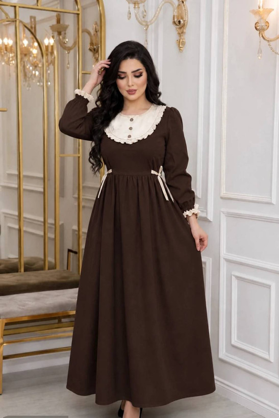 پیراهن عروسکی جنس مازراتی مدل دنیز زنانه و دخترانه مناسب مجلس مهمونی و بیرونی