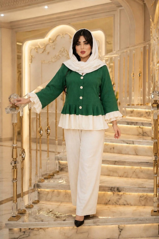 مانتو عروسکی زنانه و دخترانه جنس مازراتی مدل پرواز بسیار شیک مجلسی بیرونی و مناسب مهمونی