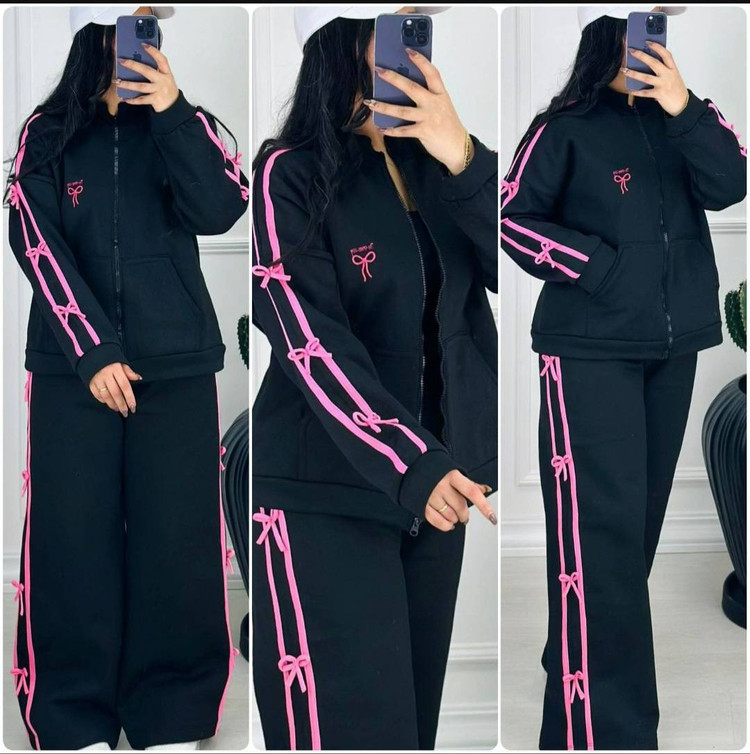 سوییشرت شلوار دخترانه و زنانه مدل پاتریک جنس دورس تو کرکی بسیار شیک تنخور عالی